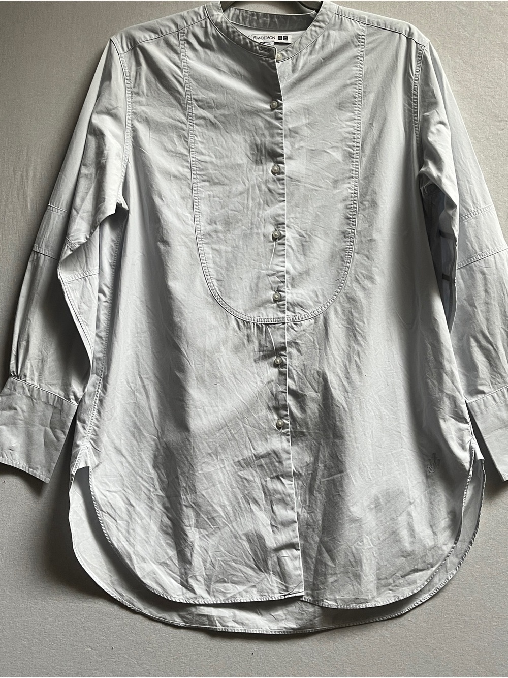 JW Anderson UNIQLO Band Collar Cotton Tunic Shirt L